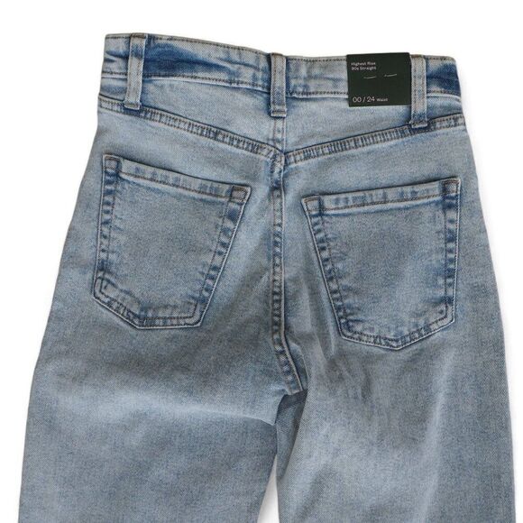 Wild Fable Highest Rist 90s Straight Jeans Light Wash 00/24 - Picture 6 of 12